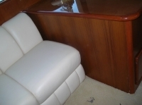50 ft Ocean Yacht interior wood restoration