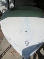 First coat of primer on boat