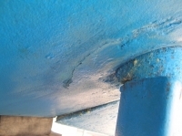 Rudder Damage before pic