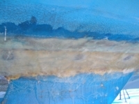 Rudder Damage fiberglassed